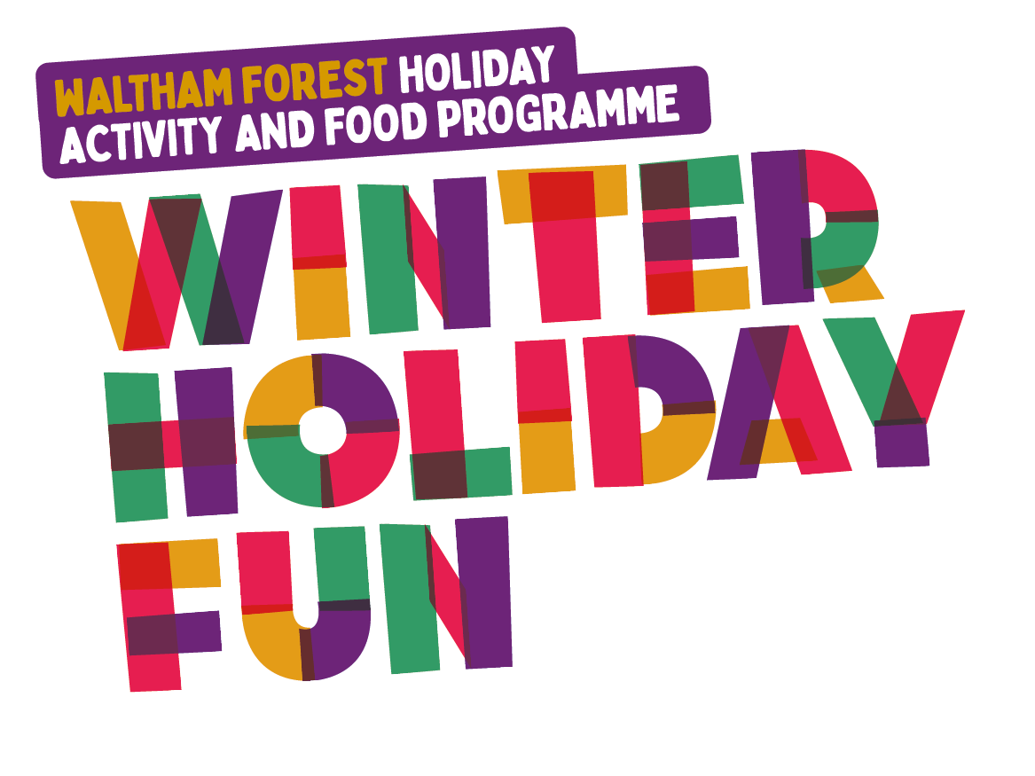 logo with winter holiday fun wording